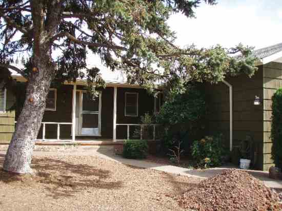 Trees provide shade, cooling the home.